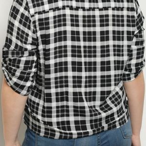 Checkered Top Plus size